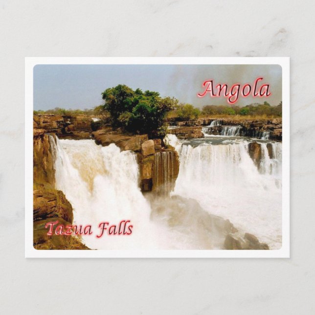 Angola - Tazua Falls - Vykort (Framsida)