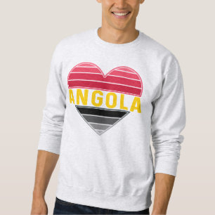 Angolan Heart, jag Kärlek Angola Lång Ärmad Tröja