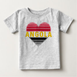 Angolan Heart, jag Kärlek Angola T Shirt