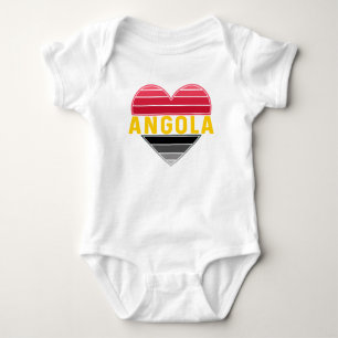 Angolan Heart, jag Kärlek Angola T Shirt