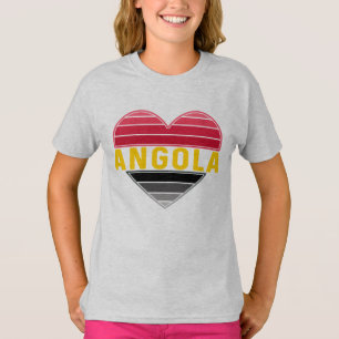 Angolan Heart, jag Kärlek Angola T Shirt