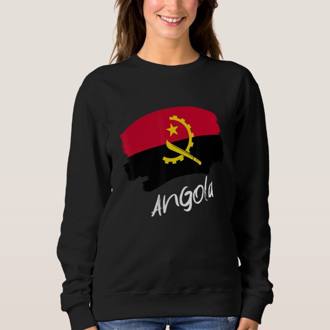Angolansk flagga Angola T Shirt (Framsida)