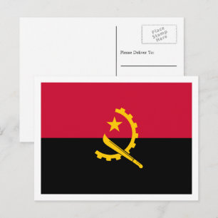 Angolansk flagga, Flagga för Angola Vykort