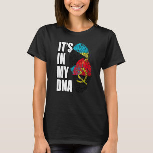Angolansk och bahamansk mix DNA Flagga Arv T Shirt