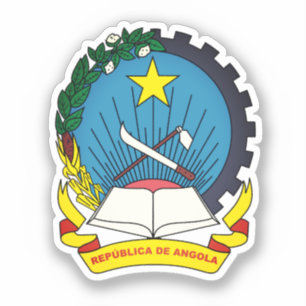 Angolas emblem klistermärken