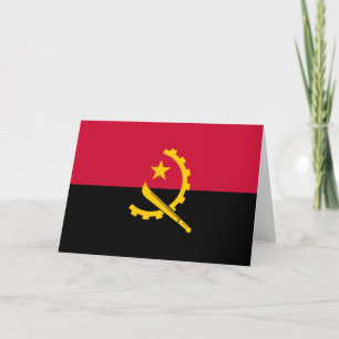 Angolas flagga kort