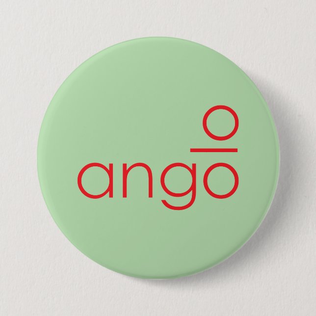 ANGOLO Abstrakt Buttons-Geometric Text Art-korrige Knapp (Framsida)