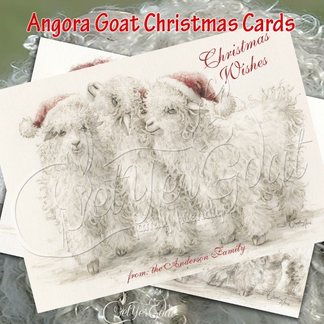 Angora Christmas Goats  Kort (Skapare uppladdad)