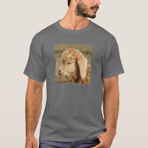 Angora Goat Kid - Vuxens Mörk T-shirt