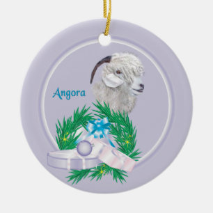 Angora Goat Wandeans Helgdag Ornament