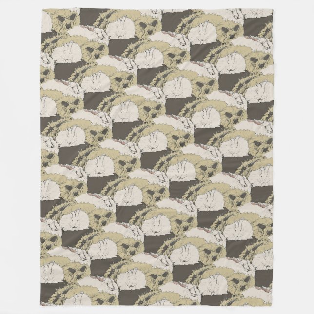 Angorakaniner Fleecefilt (Framsidan)