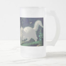 Angorakattmugg Frostat Ölglas