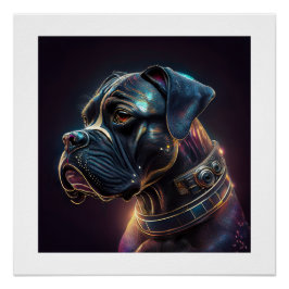 Ångpunk Boxer Hund Perfect Poster