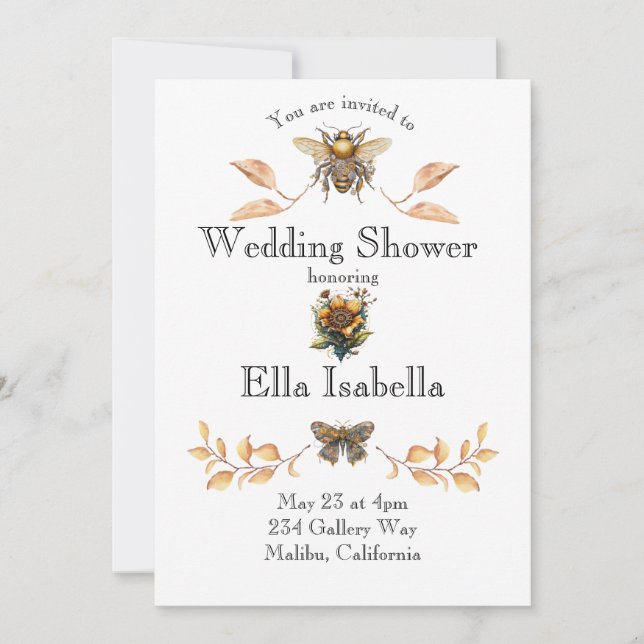 Ångpunk bröllopsfest inbjudan (Framsida)