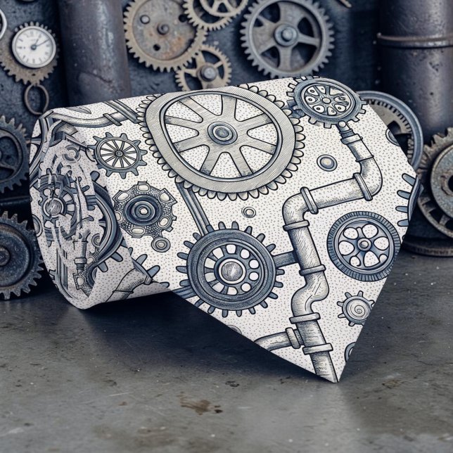 Ångpunk industriell skräddarsydd halsduk tie slips (Skapare uppladdad)