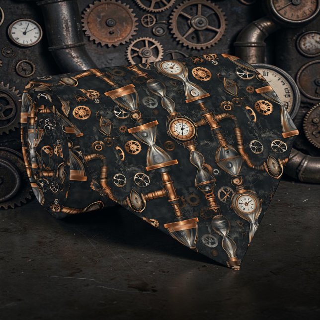 Ångpunk industriell skräddarsydd halsduk tie slips (Skapare uppladdad)