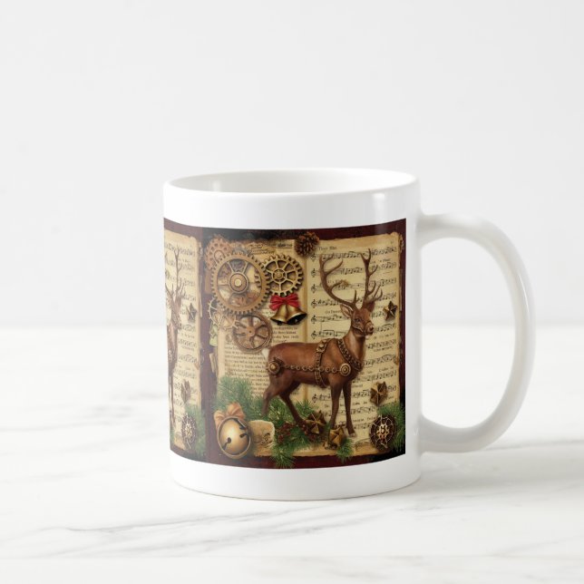 Ångpunk julkaffekopp kaffemugg (Höger)