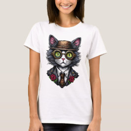 Ångpunk Katt T Shirt