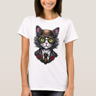 Ångpunk Katt T Shirt