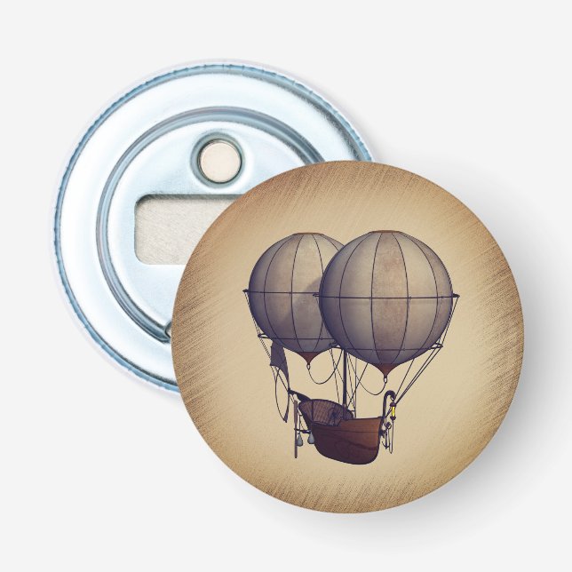 Ångpunk-luftballonger med fartyg flasköppnare (Framsidan)