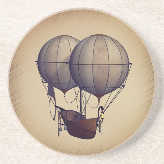 Ångpunk-luftballonger med fartyg underlägg (Framsidan)