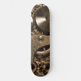 Ångpunk metall klockhjul skateboard bräda 20,5 cm