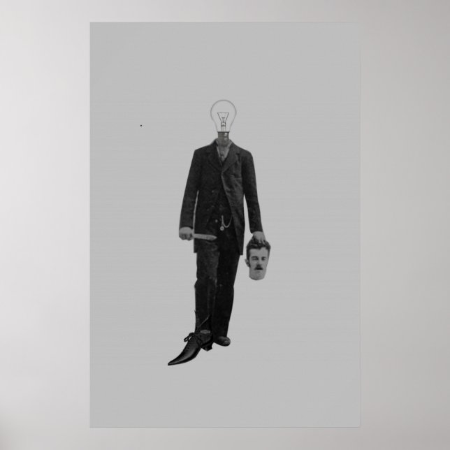 Ångpunk Science Fiction Robot Cyborg Mord Poster (Framsidan)