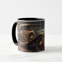 Ångpunk-stil klassisk bil mugg