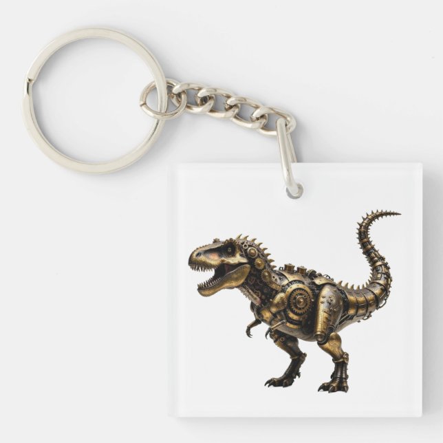 Ångpunk T-Rex Mech – Mässing Dino Best (Framsidan)
