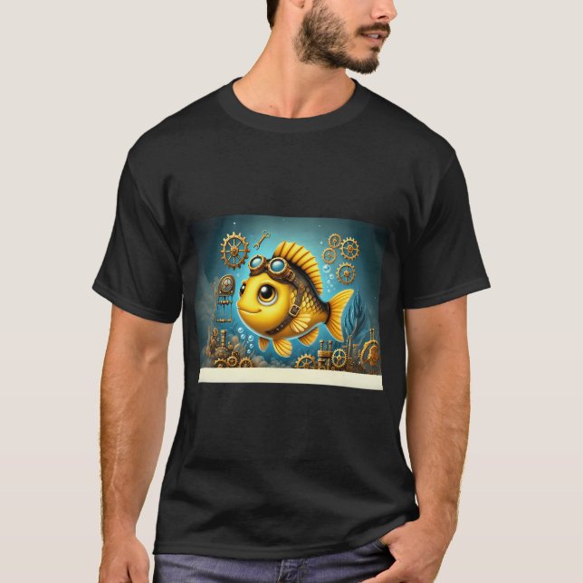 Ångpunksgul abborre t shirt (Framsida)