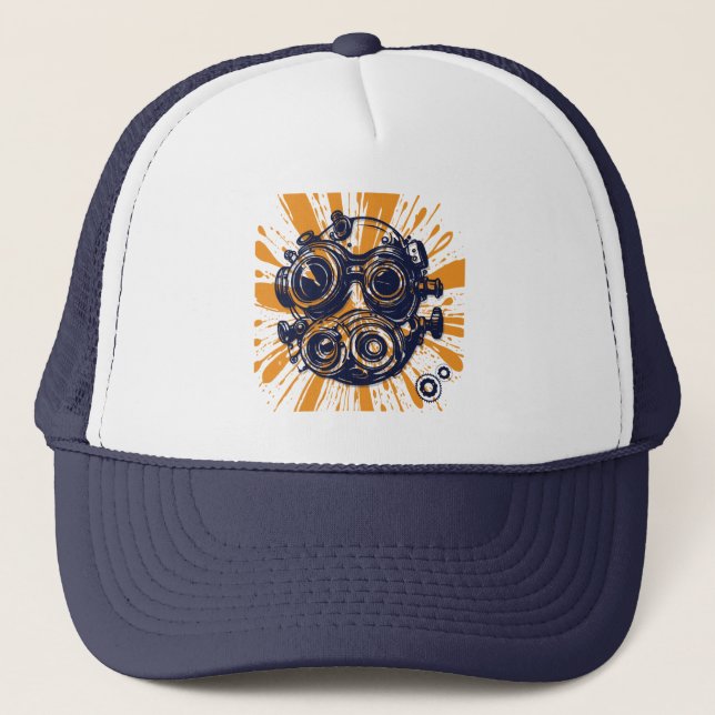 Ångpunktröjarhatt – Vintage Industristil Keps (Framsida)