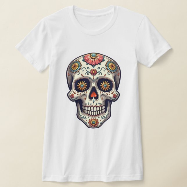 Ångpunkts Socker Skalle T Shirt (Laydown)
