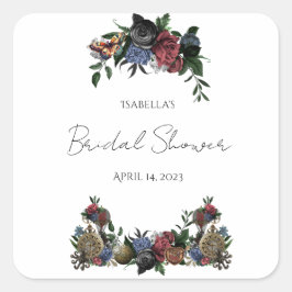 Ångpunktsbröllpsblomma Etikett för Vin