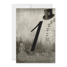 Ångpunktskarneval Översta hatt Bröllopsbord Nummer