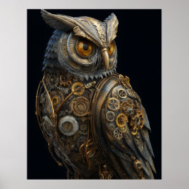 Ångpunktsuggla med gyllene ögon poster