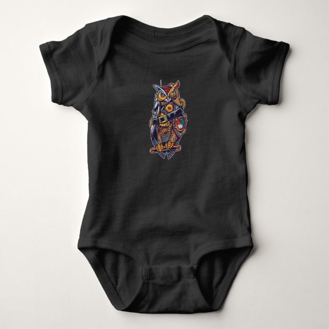 Ångpunktsuggla T Shirt (Framsida)