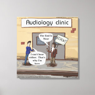 Ångra dig för audiologi Rolig Canvas Print