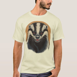 Angry Badger T Shirt