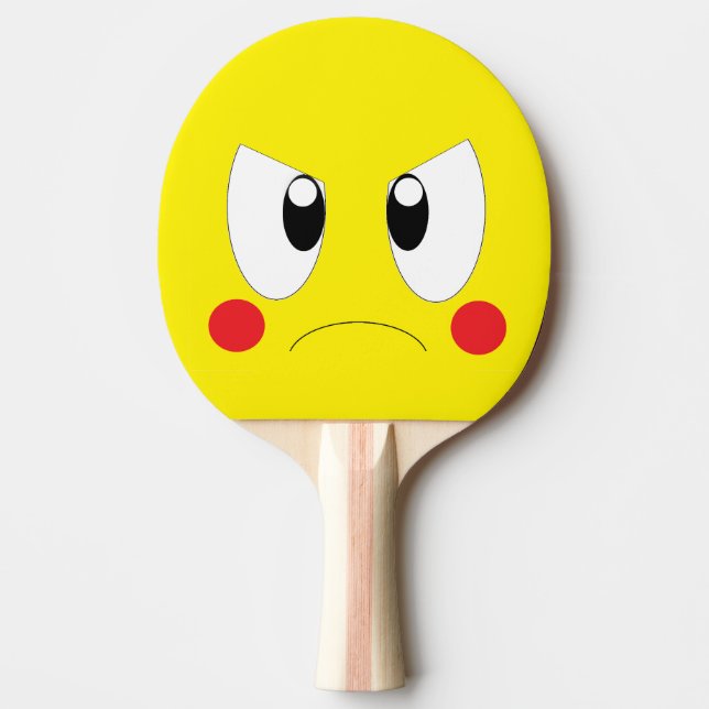Angry cartoon pingisracket (Framsidan)