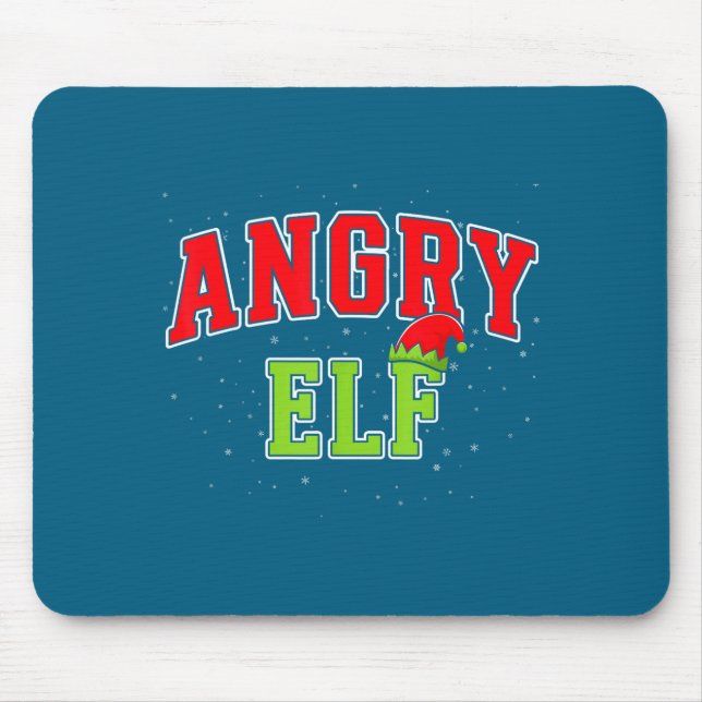 Angry Elf Christmas Family Matching Group Xmas  Musmatta (Framsidan)