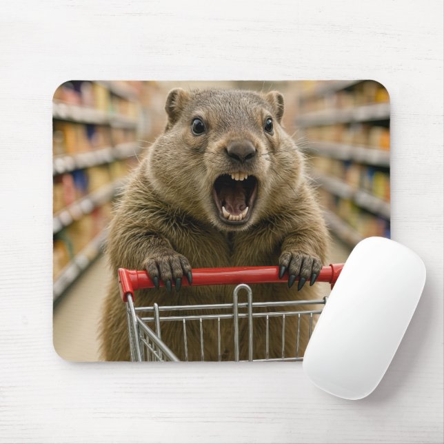 Angry Groundhog Grocery Shopper Musmatta (Med mus)