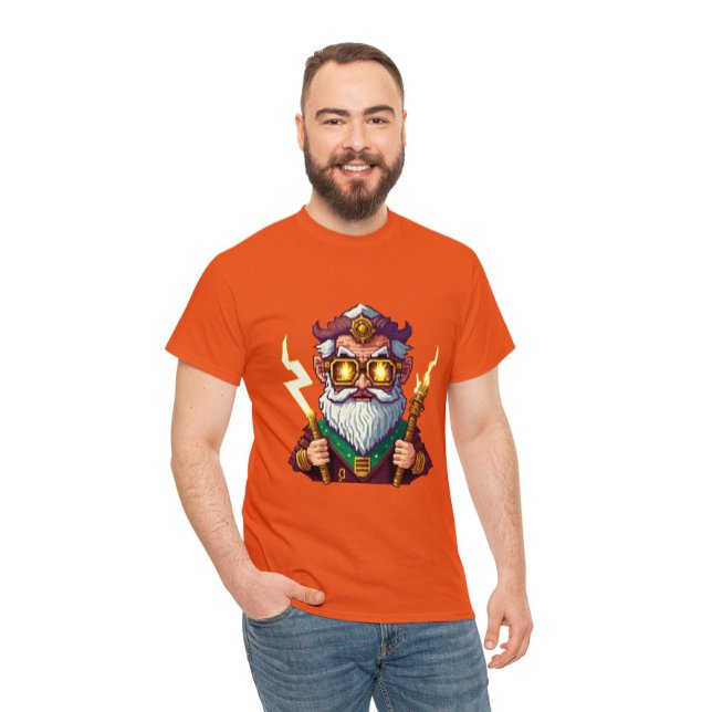Angry Pixelated Zeus with steampunk glasses T Shirt (Skapare uppladdad)
