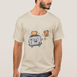 Angry Toaster and Flying Bread T Shirt