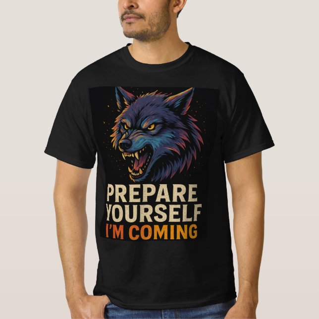 Angry Wolf T Shirt (Framsida)