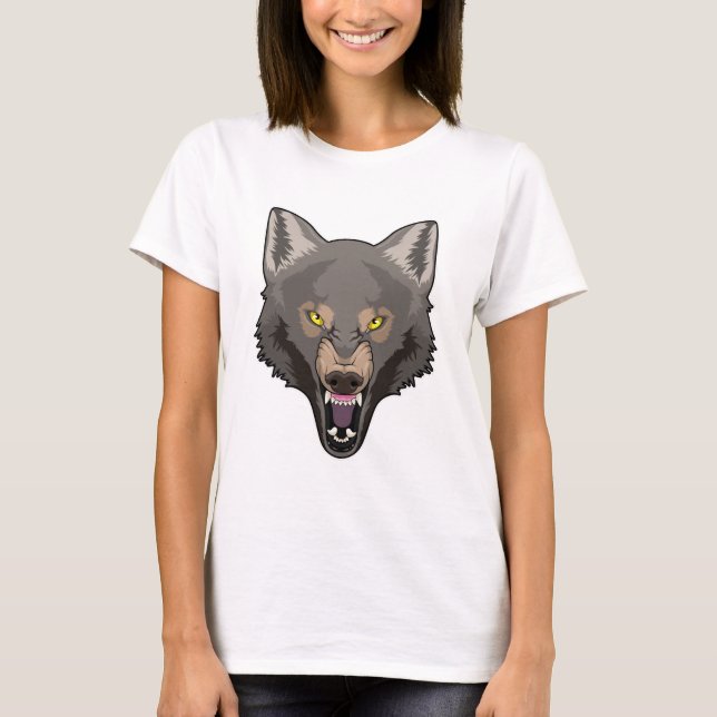 Angry Wolf T Shirt (Framsida)