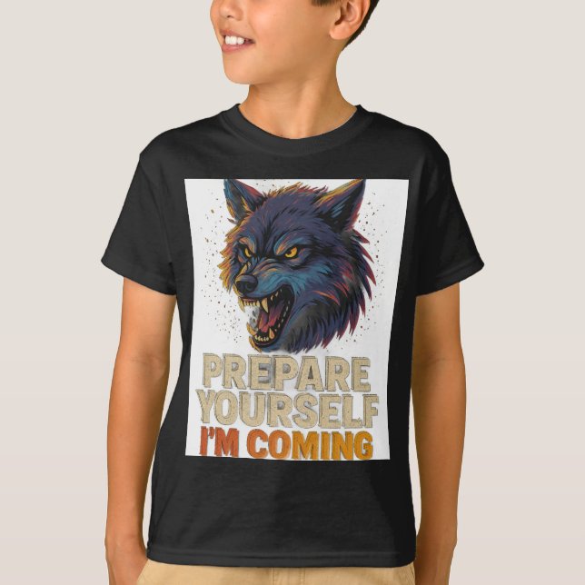 Angry Wolf T Shirt (Framsida)