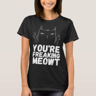 Angrycat Sarkastic Cat Black Cat Humor T Shirt