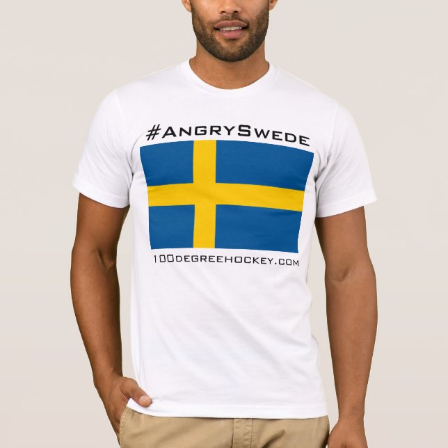 #AngrySwedeT-tröja (tända), Tee Shirt (Framsida)