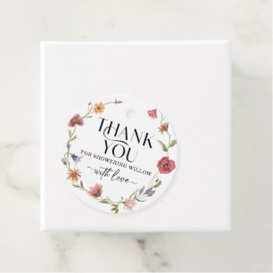 Ängsblomma Boho Gåvokort Gåvor Etiketter
