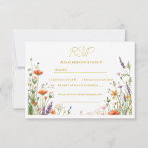 Ängsblomma Bröllop RSVP